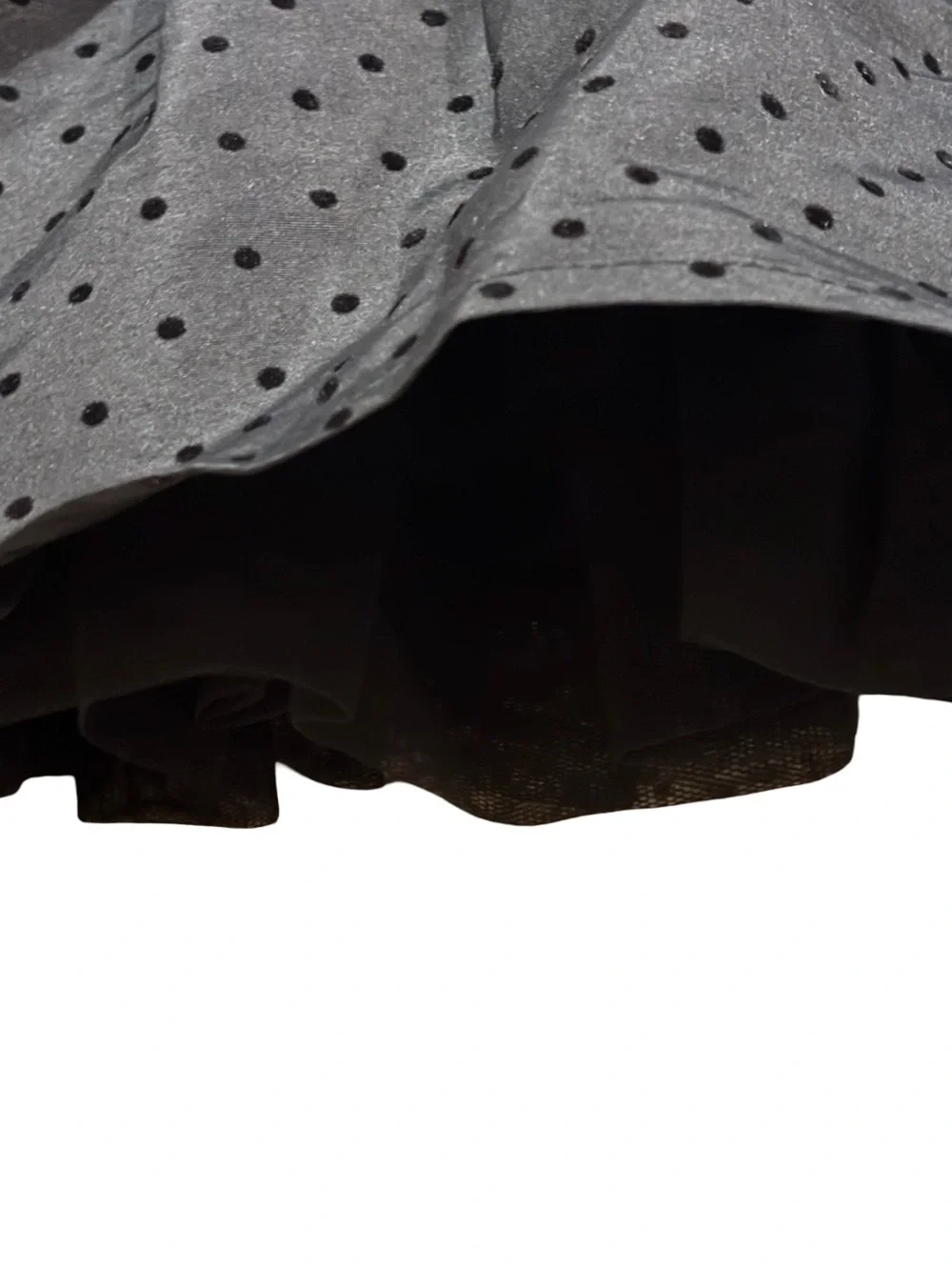 The Children's Place black skir 24 month tulle skirt with Swiss polka dot skirt